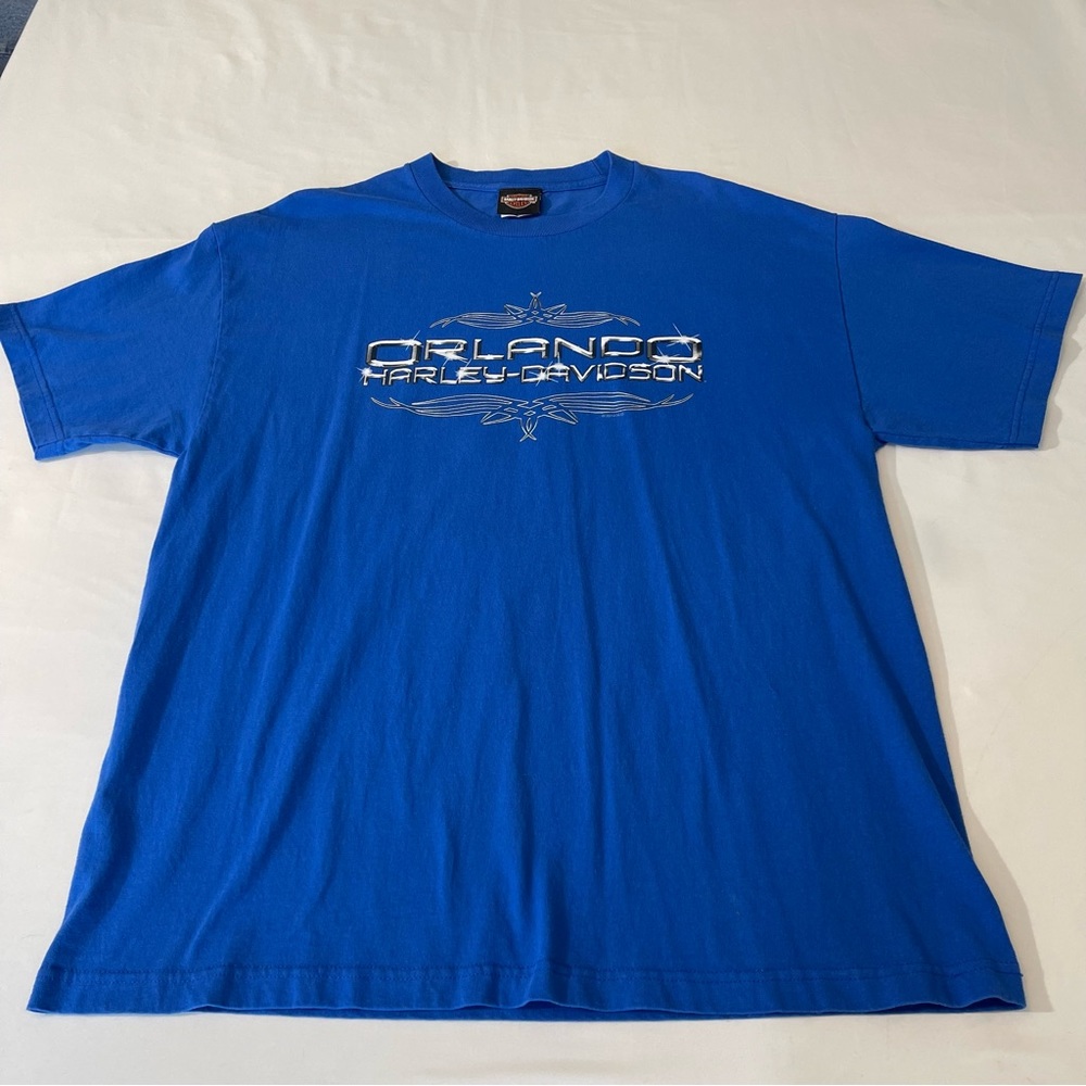 HARLEY DAVIDSON ORLANDO MENS T-SHIRT, SZ XL, GOOD CONDITION, PREOWNED, B…
